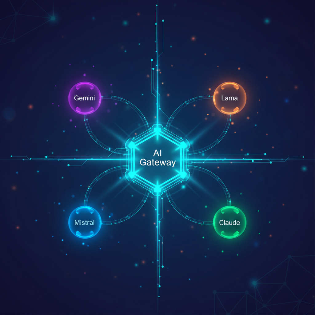 Teamwork Gateway – mehrere KI-Modelle verbunden über eine zentrale EU-Infrastruktur